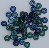 O Beads Green Emerald Azuro 50730-22201 Czech Glass x 5g